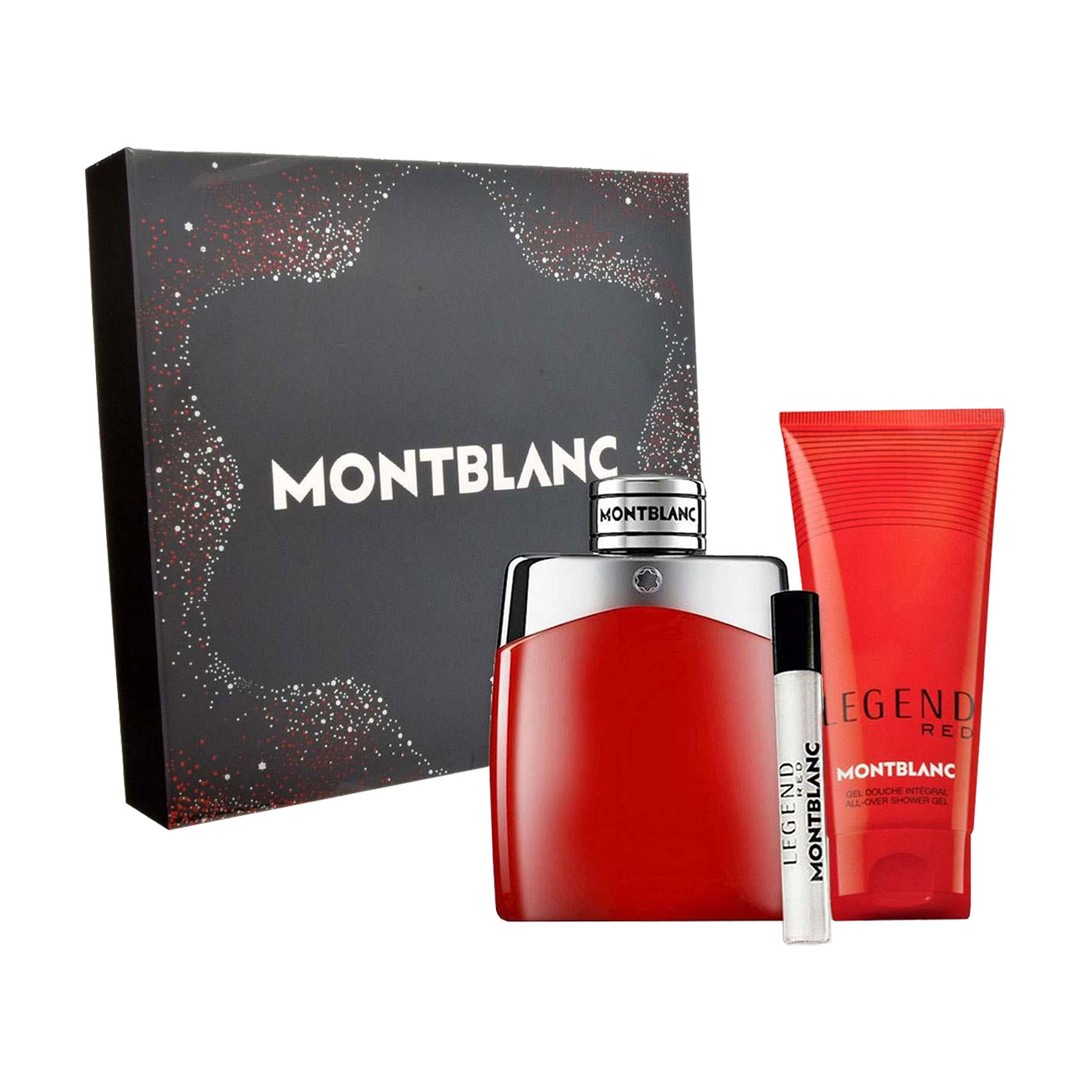 Парфумований набір чоловічий Montblanc Legend Red (парфумована вода, 100 мл + гель для душу, 100 мл + парфумована вода, 7.5 мл)